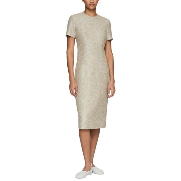 Lafayette 148 New York WomensSheath Dress Brown